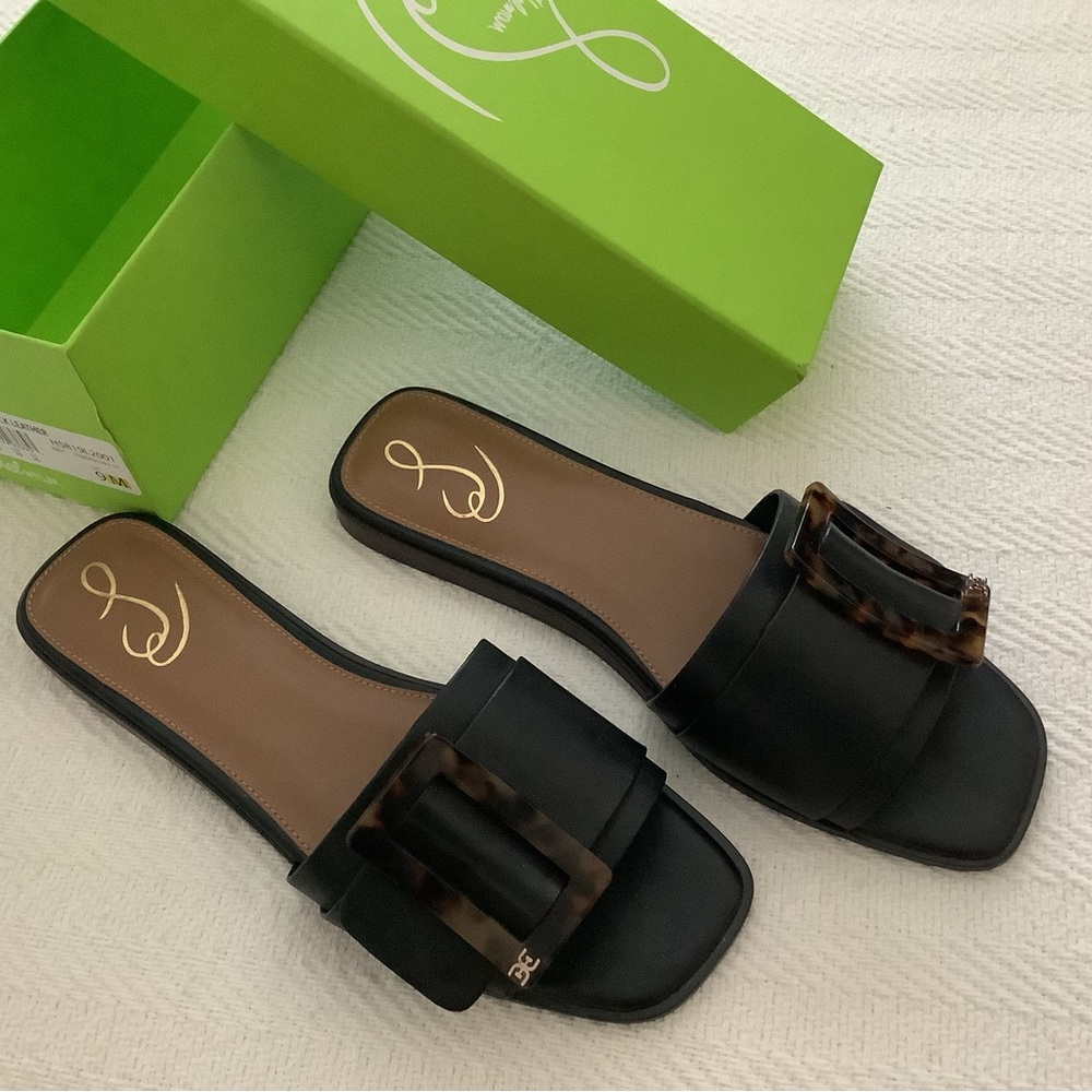Sam Edelman Inez  black with buckle size 9